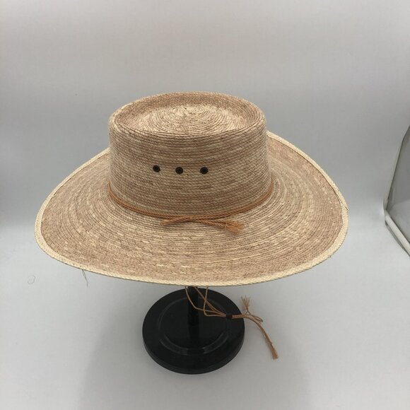 La Providencia Straw Ranch Hat 56 | Natural Wide Brim Western Heritage | Unisex main image 6